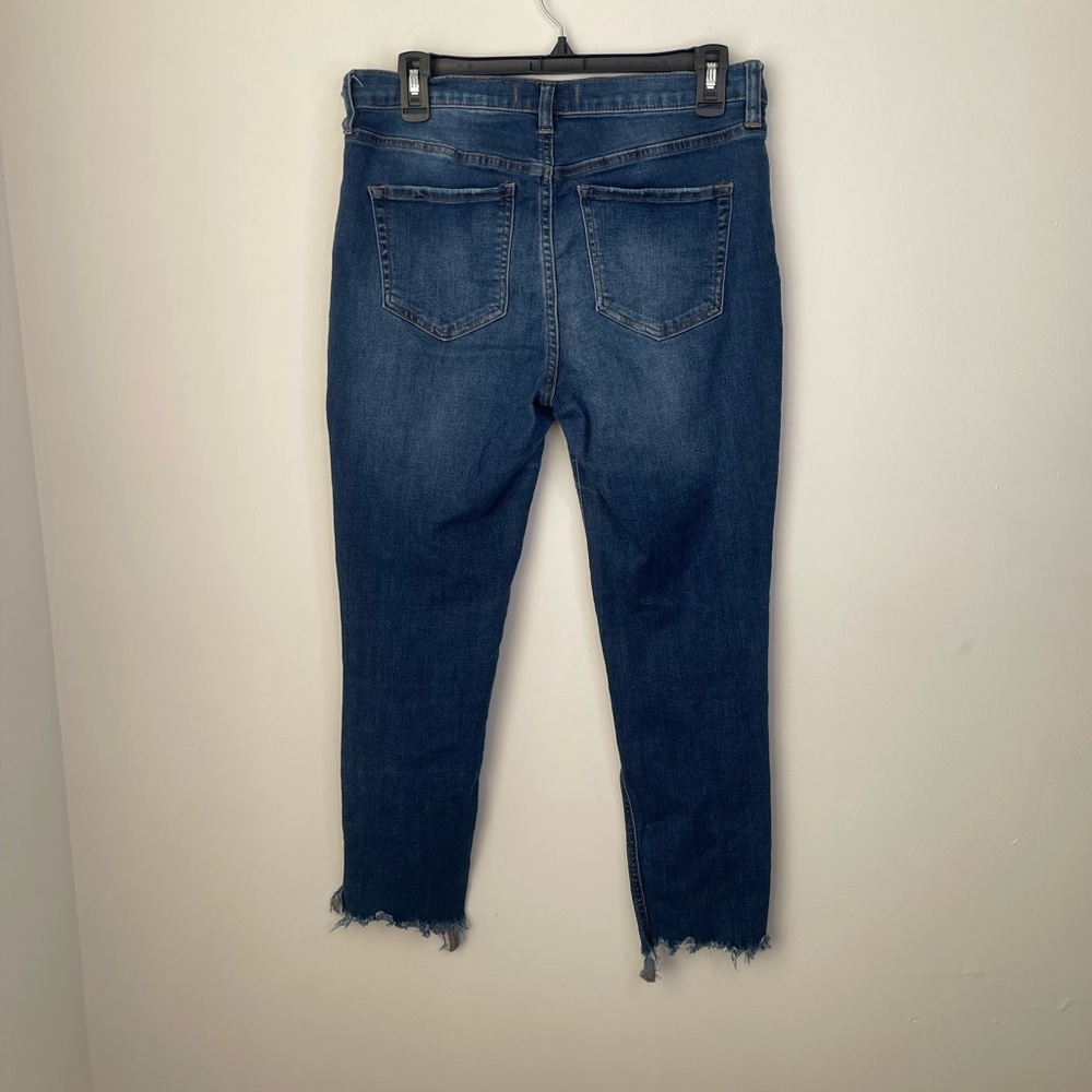 Free People high rise Blue Cropped Jeans size W29 - Picture 7 of 7